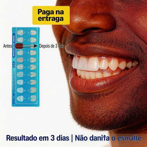 🇵🇹 Adesivo de Clareamento Dental 5D 🦷 | Clareia em Apenas 3 Dias ⚡ | 25.000 Kz 💰 | Paga na Entrega 📦 | Envio para Luanda 🚚