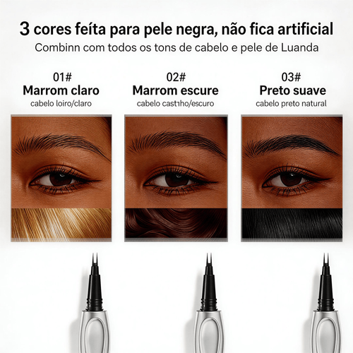 🔥 Promoção imperdível! Lápis de sobrancelha feito para Luanda ✨ 💧 Não borra mesmo no calor ou na chuva | 🤍 Faz sobrancelha natural super fácil, mesmo para iniciantes 💸 : 2 unidades SÓ 26000 KZ! 🚚 Envio grátis para toda Luanda, você paga só quando receber e verificar!