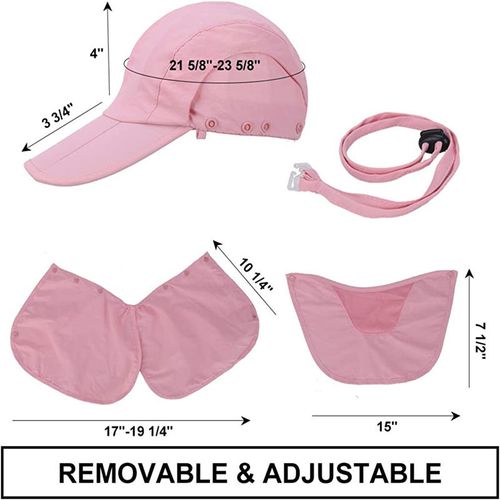 Folding Sun Cap UV Protection Cycling Face Worker Travel Farmer Tea Mask Neck Flap Hiking Hiking Gardening Camping Fishing Hats