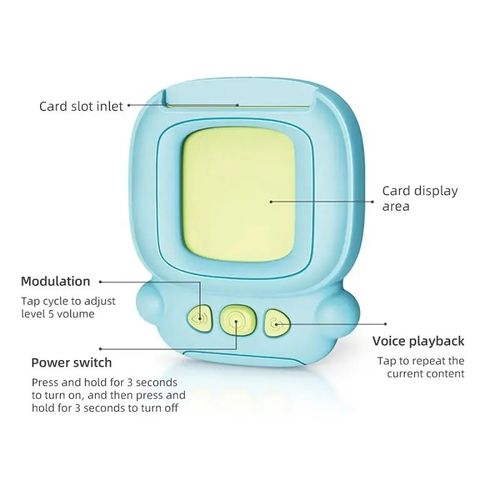 Hot Selling Card Bilingual Listen and Read Chinese English Enlightenment Education Card Learning Machine 224 Content Kids Toys