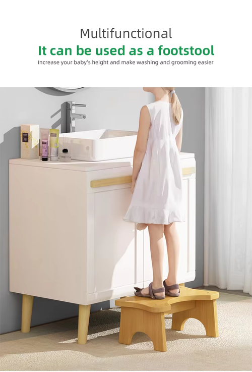 Manufacturer Nonslip Toilet Foot Stool Feet Poop Stool Sanitary Ware Bamboo Stable Squatty Potty