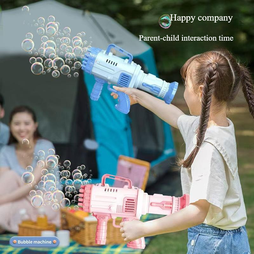 32-Hole Rocket Launcher Bubble Gun Gatling Bubble Machine for Adults and Children ABS Material