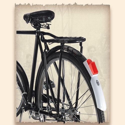 28-inch Traditional Old-fashioned Road Bicycle for Men and Women, Classic Nostalgic Heavy-duty Model with Pole Brakes