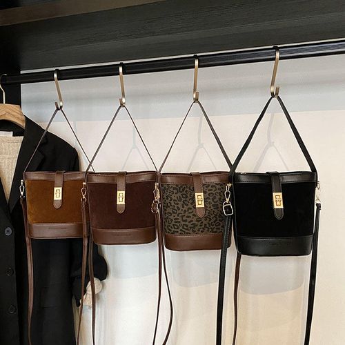 Personalized Design Retro 2025 Fashion Leopard Print Casual Bucket Leather Sling Bag Ladies Bags Wholesale Girl