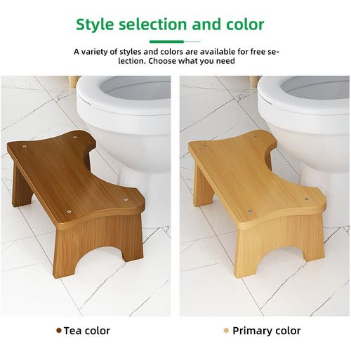 Manufacturer Nonslip Toilet Foot Stool Feet Poop Stool Sanitary Ware Bamboo Stable Squatty Potty
