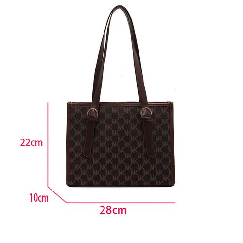 Wholesale Plaid Printed Women Tote Bags Women's Handbags Casual Pu Leather Female Shoulder Bag
