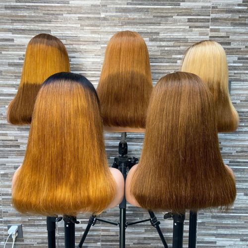 Color bob Front Lace Wig Head Covering 13x4 Lace Frontal Cross-border Foreign Trade Europe and the United States Africa Wig