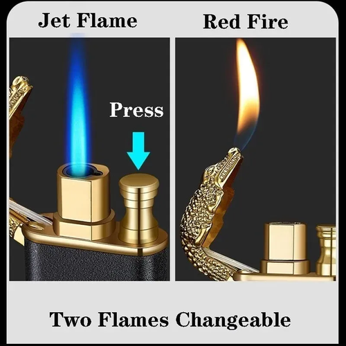 Buy 1 get 1 free🔥Crocodile Double Flame Lighter
