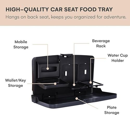 🔥💥Multifunctional Car Back Seat Folding Tray🚀
