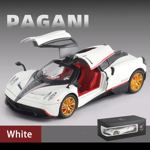 1:24 Pagani Sports Car Alloy Car Model With Sound And Light Pull Back Steering Metal Car Model