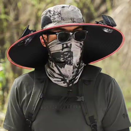 Solar powered fan Shuyang hat