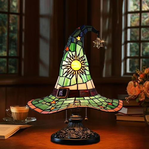 💥Hot sale discount price！Witch hat lamp decoration ornaments USB socket led light ornaments creative