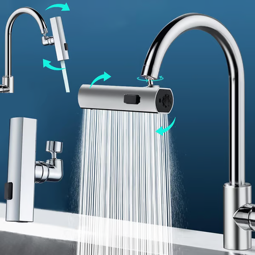 🔥3 in 1 360° Waterfall Kitchen Faucet