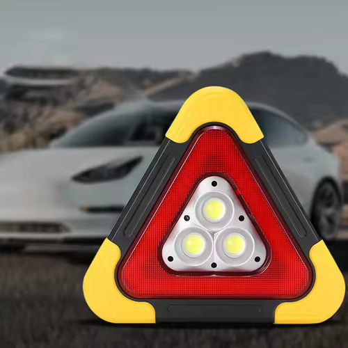 2 in 1 solar emergency triangle roadside warning light safety emergency breakdown warning light