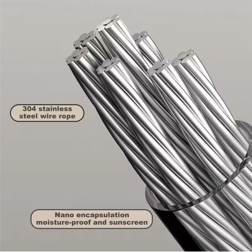 Retractable Clothesline Stainless Steel Pull-Out Clothes-Drying Machine Rope Space-Saving Clothes Drying Rack