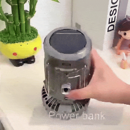 Solar multifunctional hand fan