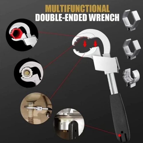 Multifunctional wrench without dead angle
