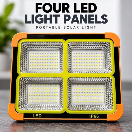 🇬🇭🚨 Power Out? 💥One Light. So Many Uses! 💡 Portable 4-Panel LED Light ☀️ Solar + USB Charging 🔋 Phone Backup Power 🚨 5 Modes Including Warning Flash 🏠 Home Blackouts | 🏕️ Camping | 🔧 Night Repairs