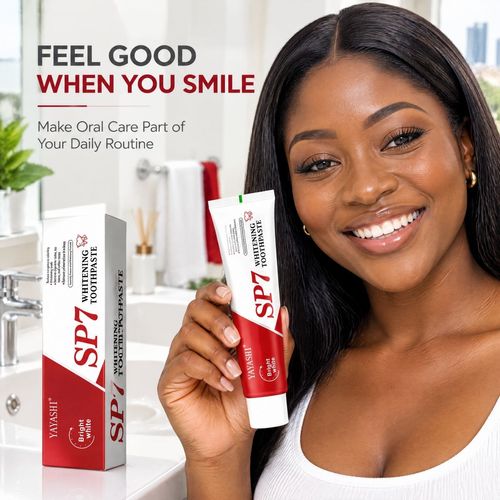 ✨ 7 Days To A Brighter Smile! YAYASHI SP-7 Premium Whitening Toothpaste, Eliminates Coffee Tea And Smoking Stains, Safe For Daily Use