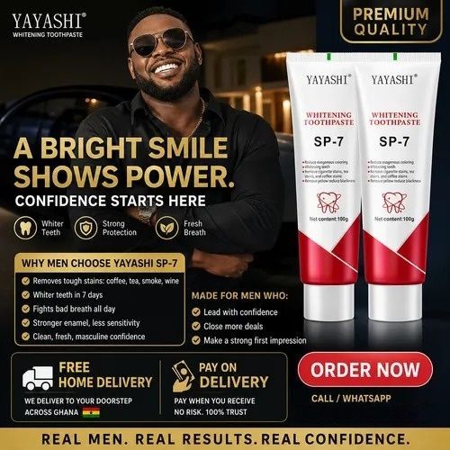 ✨ 7 Days To A Brighter Smile! YAYASHI SP-7 Premium Whitening Toothpaste, Eliminates Coffee Tea And Smoking Stains, Safe For Daily Use