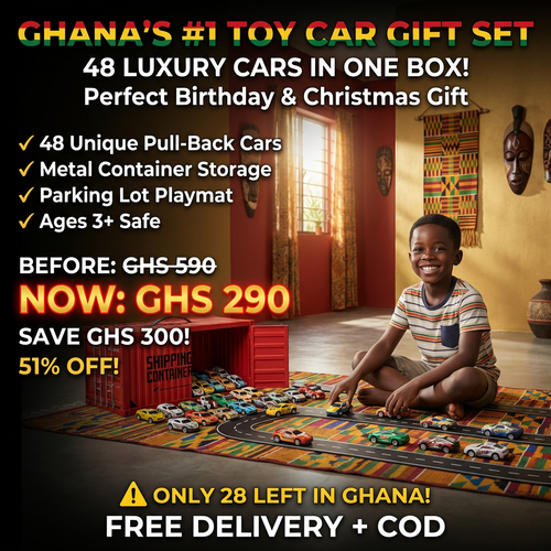 🔥 WOW! Big Container Toy Car Gift Set 🚗🚗🚗 |🎁 48 Alloy Pull-Back Cars for Kids🚗💥 Big Value Toy Car Set  |🎁 Parents Love It, Kids Enjoy It! 🚗🏁|Pay on Delivery in Ghana 🇬🇭