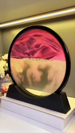 🔥 GhanaGoods —⏳Moving Sand Art Decor – Relaxing Flow Design for Your Home 🏠💜🌟