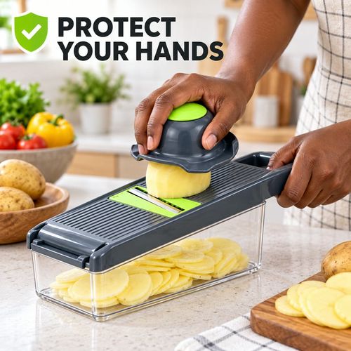 🇬🇭🔥 Ghana Kitchen Essential! 16-Piece Multifunction Vegetable Slicer & Chopper 🥗🥕🥔 | Dicer, Julienne Cutter, Grater & Shredder Set 🏠🔪✨