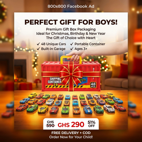 🔥 WOW! Big Container Toy Car Gift Set 🚗🚗🚗 |🎁 48 Alloy Pull-Back Cars for Kids🚗💥 Big Value Toy Car Set  |🎁 Parents Love It, Kids Enjoy It! 🚗🏁|Pay on Delivery in Ghana 🇬🇭