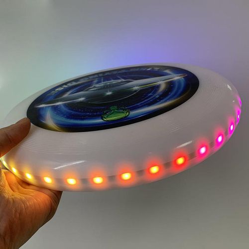 🔥🔥🔥2025 Accra Smart Auto Light up 360 LED Flying Disc  Frisbee for  Outdoor & Beach & Camping Games