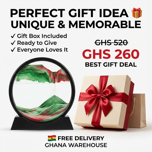 🔥 GhanaGoods —⏳Moving Sand Art Decor – Relaxing Flow Design for Your Home 🏠💜🌟