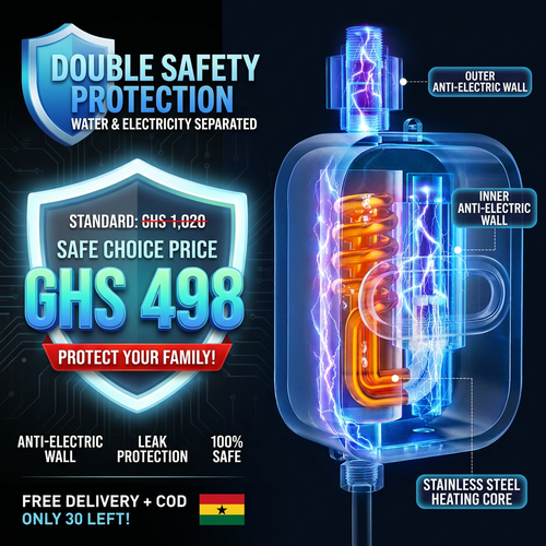 🇬🇭 Accra Hot Water Magic | 🔥🚿 — Hot Water in 3 Seconds ⚡ — Energy Saving & Compact 💰 — Hot & Cold Mode ❄️🔥 — Perfect for Home & Bathroom 🏠 — Easy Wall Installation 🔧