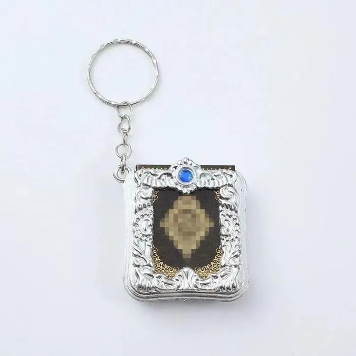 📖📖Mini Real Paper Quran Keychain – Readable Arabic Muslim Gift | Durable Gold Religious Hanging Jewelry