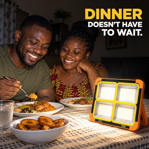 🇬🇭🚨 Power Out? 💥One Light. So Many Uses! 💡 Portable 4-Panel LED Light ☀️ Solar + USB Charging 🔋 Phone Backup Power 🚨 5 Modes Including Warning Flash 🏠 Home Blackouts | 🏕️ Camping | 🔧 Night Repairs