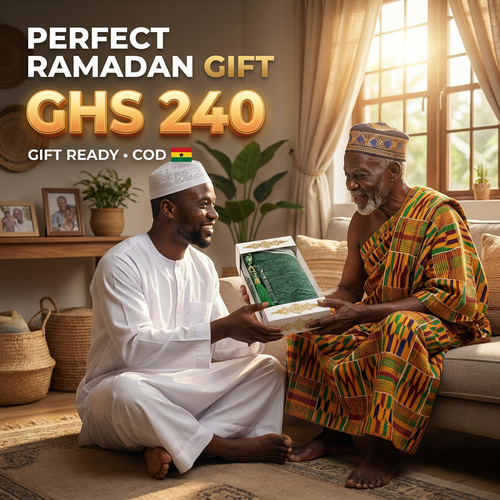 🇬🇭🔥 Ghana 🛏️ Premium Muslim Prayer Mat Set ✨🛏️ Beautiful 70x110cm rug ✨ With Tasbih beads 🌧️ Ideal for home, travel and daily prayer 💖 Luxury gift box 💨 Lightweight 🎒 Ideal for Eid, Ramadan and family 🌿