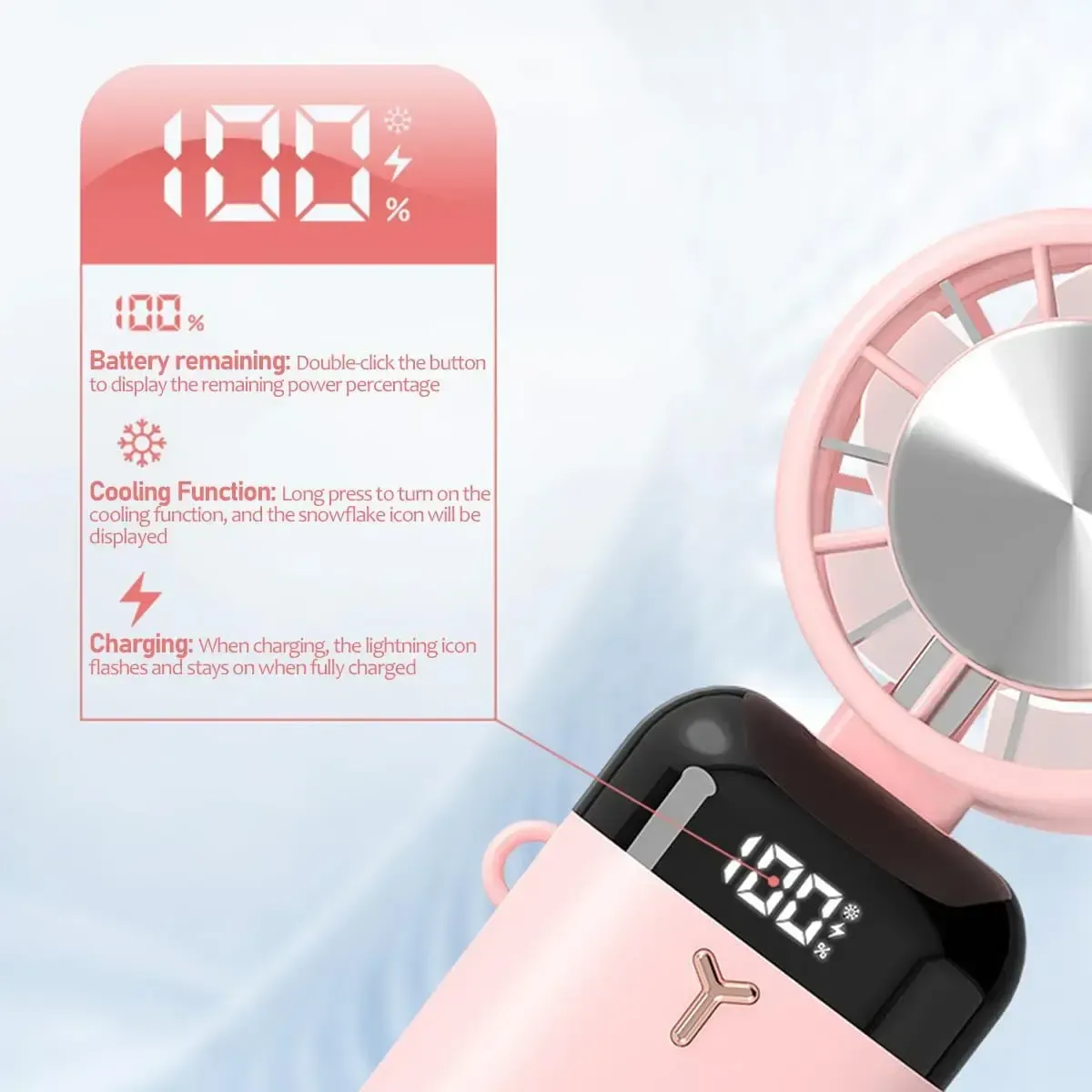 ❄️Portable Electric Cold Compress Cooling Fan