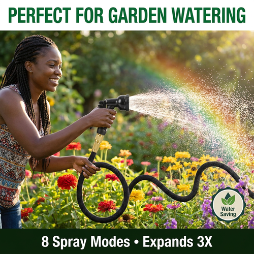🇬🇭🔥 Ghana 🛏️ Every Family Needs This Magic Hose ✨🛏️ 15M Automatic extension pipe ✨ Heavy duty spray 🌧️ Ideal for daily washing and garden plant 💖 No more kinking 💨 Pack and go 🎒 Ideal for drivers, yards and cars 🌿