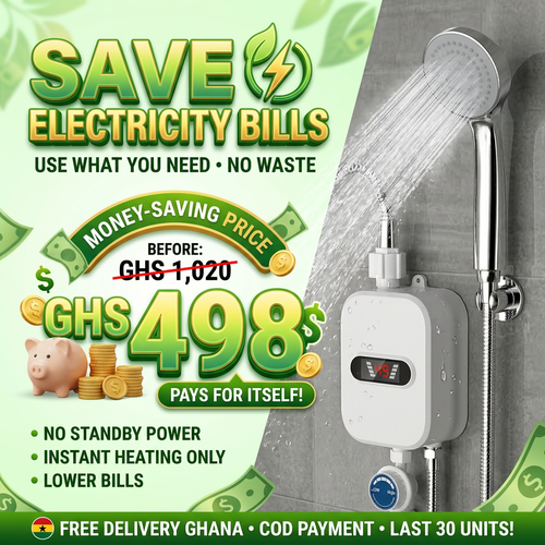 🇬🇭 Accra Hot Water Magic | 🔥🚿 — Hot Water in 3 Seconds ⚡ — Energy Saving & Compact 💰 — Hot & Cold Mode ❄️🔥 — Perfect for Home & Bathroom 🏠 — Easy Wall Installation 🔧