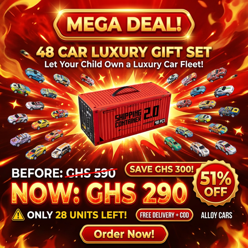 🔥 WOW! Big Container Toy Car Gift Set 🚗🚗🚗 |🎁 48 Alloy Pull-Back Cars for Kids🚗💥 Big Value Toy Car Set  |🎁 Parents Love It, Kids Enjoy It! 🚗🏁|Pay on Delivery in Ghana 🇬🇭