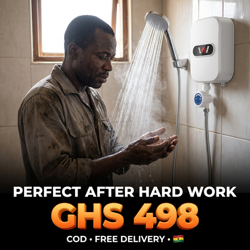 🇬🇭 Accra Hot Water Magic | 🔥🚿 — Hot Water in 3 Seconds ⚡ — Energy Saving & Compact 💰 — Hot & Cold Mode ❄️🔥 — Perfect for Home & Bathroom 🏠 — Easy Wall Installation 🔧