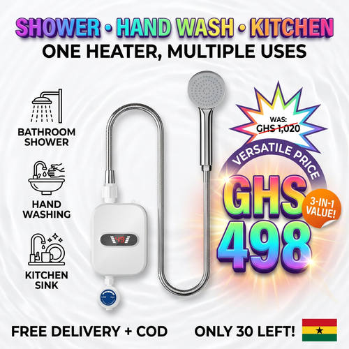🇬🇭 Accra Hot Water Magic | 🔥🚿 — Hot Water in 3 Seconds ⚡ — Energy Saving & Compact 💰 — Hot & Cold Mode ❄️🔥 — Perfect for Home & Bathroom 🏠 — Easy Wall Installation 🔧