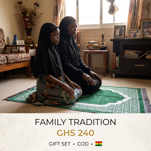 🇬🇭🔥 Ghana 🛏️ Premium Muslim Prayer Mat Set ✨🛏️ Beautiful 70x110cm rug ✨ With Tasbih beads 🌧️ Ideal for home, travel and daily prayer 💖 Luxury gift box 💨 Lightweight 🎒 Ideal for Eid, Ramadan and family 🌿