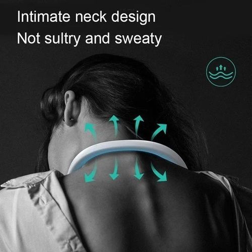 🔥🔥2025New digital display neck fan usb rechargeable lazy outdoor sports convenient leafless neck mute small fan
