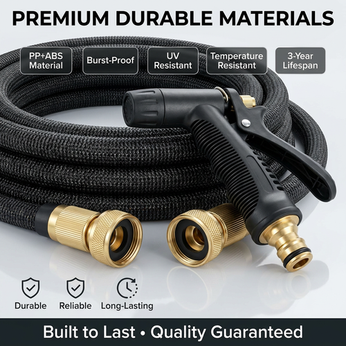 🇬🇭🔥 Ghana 🛏️ Every Family Needs This Magic Hose ✨🛏️ 15M Automatic extension pipe ✨ Heavy duty spray 🌧️ Ideal for daily washing and garden plant 💖 No more kinking 💨 Pack and go 🎒 Ideal for drivers, yards and cars 🌿