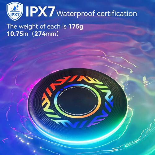 🔥🔥🔥2025 Accra Smart Auto Light up 360 LED Flying Disc  Frisbee for  Outdoor & Beach & Camping Games