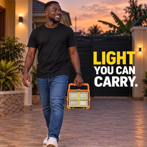 🇬🇭🚨 Power Out? 💥One Light. So Many Uses! 💡 Portable 4-Panel LED Light ☀️ Solar + USB Charging 🔋 Phone Backup Power 🚨 5 Modes Including Warning Flash 🏠 Home Blackouts | 🏕️ Camping | 🔧 Night Repairs