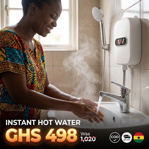 🇬🇭 Accra Hot Water Magic | 🔥🚿 — Hot Water in 3 Seconds ⚡ — Energy Saving & Compact 💰 — Hot & Cold Mode ❄️🔥 — Perfect for Home & Bathroom 🏠 — Easy Wall Installation 🔧