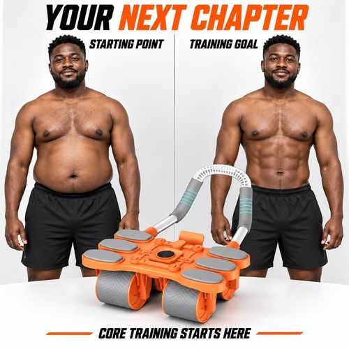 Ab Roller Wheel, New Ab Roller Wheel Automatic Rebound With 4 Elbow Supports, Automatic Rebound Abdominal Wheel With Timer, Abdominal Exercise Roller, Plank AbRoller Wheel For Core Trainer
