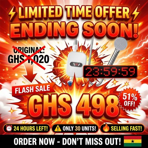 🇬🇭 Accra Hot Water Magic | 🔥🚿 — Hot Water in 3 Seconds ⚡ — Energy Saving & Compact 💰 — Hot & Cold Mode ❄️🔥 — Perfect for Home & Bathroom 🏠 — Easy Wall Installation 🔧