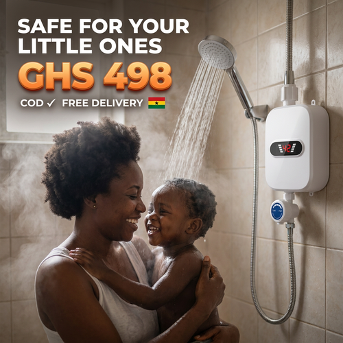 🇬🇭 Accra Hot Water Magic | 🔥🚿 — Hot Water in 3 Seconds ⚡ — Energy Saving & Compact 💰 — Hot & Cold Mode ❄️🔥 — Perfect for Home & Bathroom 🏠 — Easy Wall Installation 🔧