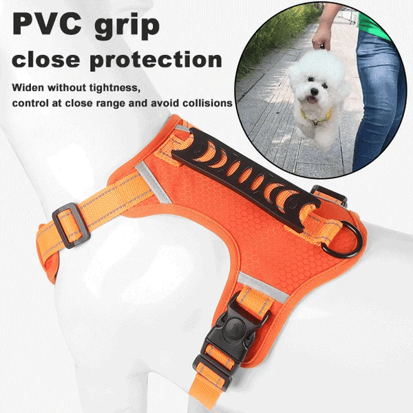 Pet Dog Harness No Pull Fabric Breathable and Reflective Soft Chest Strap Vest Harness Dog Collar for Small Medium Large Dogs